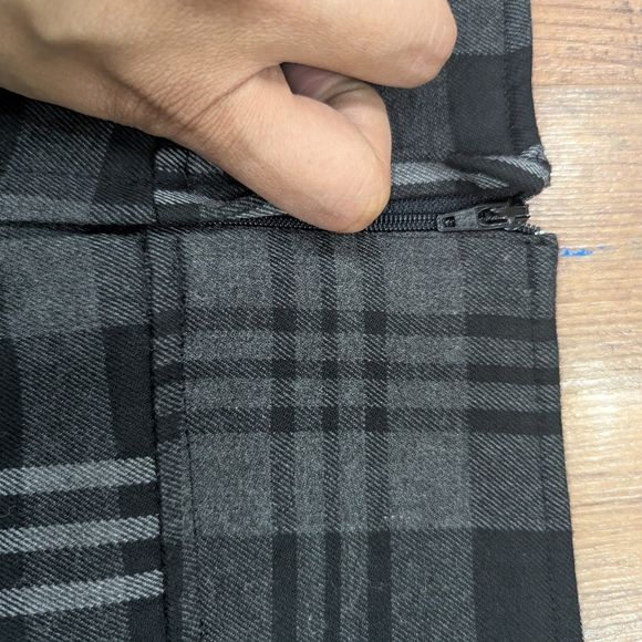 Smart Set Black and Gray Plaid Mini Skirt - Picture 9 of 9